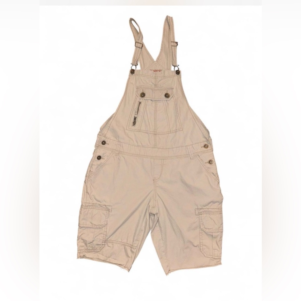 No Boundaries Vintage Y2K Utility Cargo Shortalls Size 13